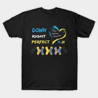 World Down Syndrome Day Awareness Socks T Shirt 21 March T-Shirt